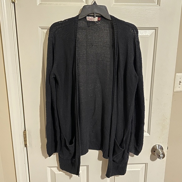 Thin Black Cardigan - Picture 1 of 4